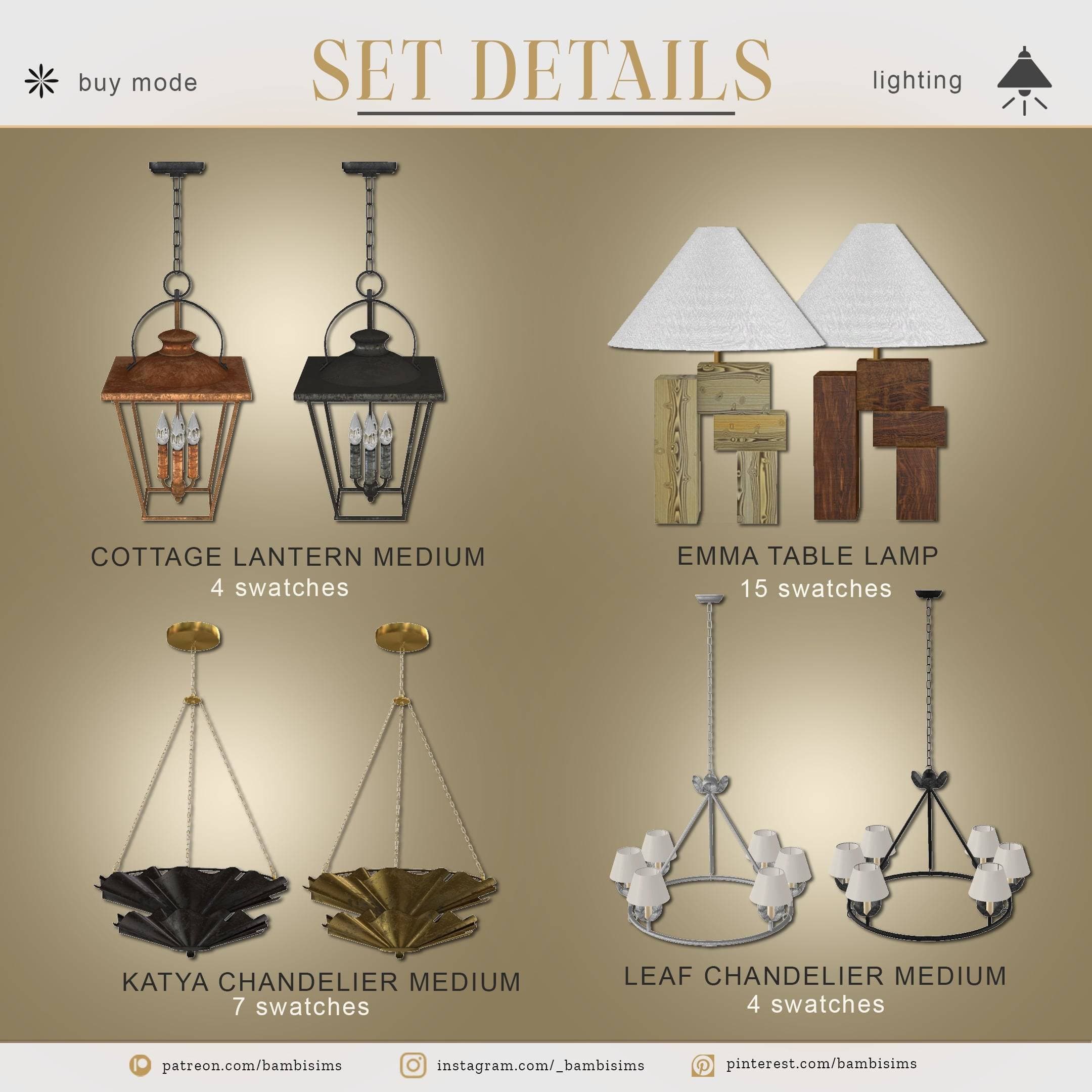 Галерея мода Коллекция светильников Soma Lights Collection Vol.2 #1